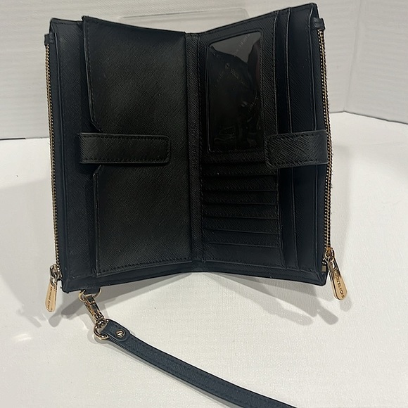 Michael kors black saffiano smartphone wristlet wallet - Picture 2 of 5